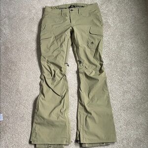 Burton Gore-Tex Olive Cargo Snow Pants